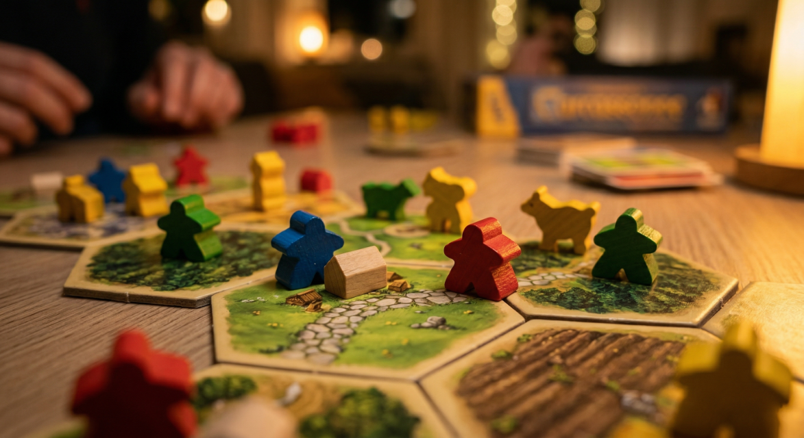 Catan oyun board'u